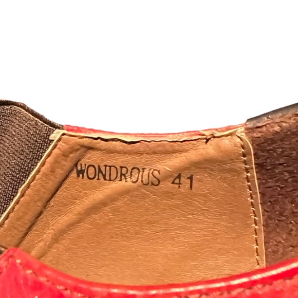 L’ARTISTE Wondrous Red Leather Bootie - Picture 5 of 7